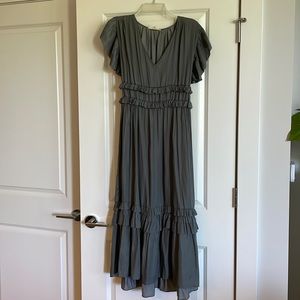 Gray maxi dress